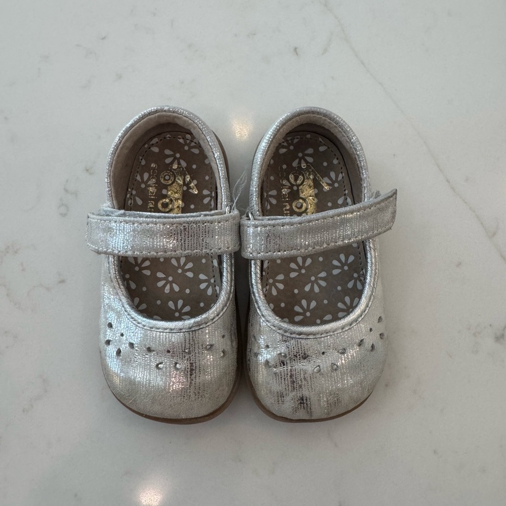 See Kai Run Silver Dress Shoes for Kids